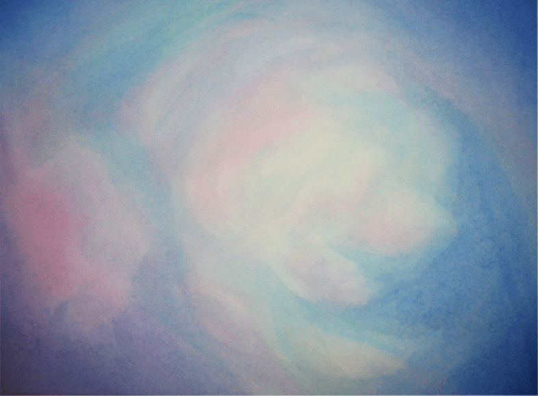 Kozmikus hajnal - akvarell - Szokai-Máthé Imola